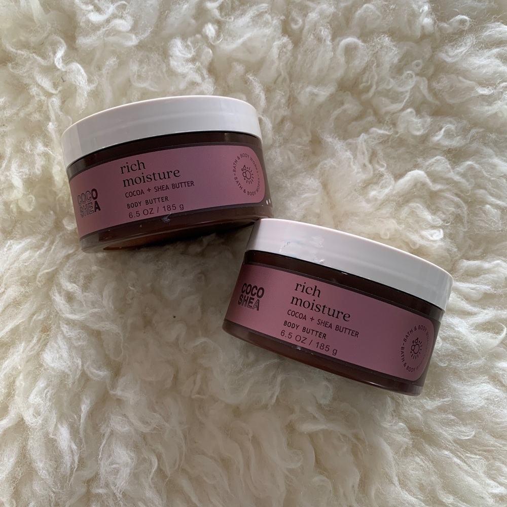 New BBW Coco Shea Rich Moisture Body Butters